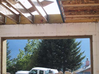 house framing floor I-beam