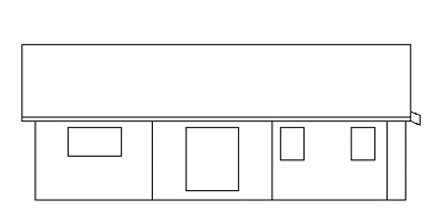 elevation with roof