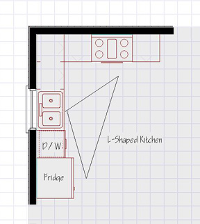 l-shaped kitchen